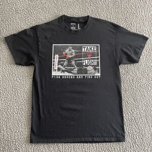 Mike Tyson Graphic T Shirt Men’s Large Short Sleeve Black Take Flight Faded